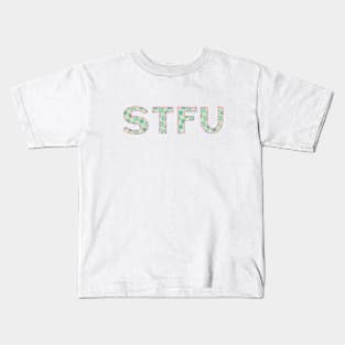 STFU - Green Circles Kids T-Shirt